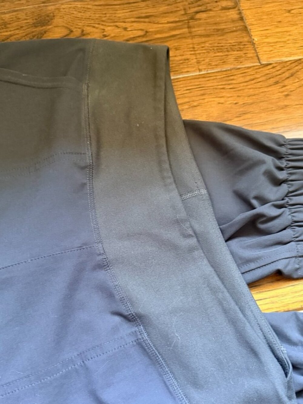 Patagonia Happy Hike Studio Pants Women's S Black Gray Jogger Stretch Thigh Pock